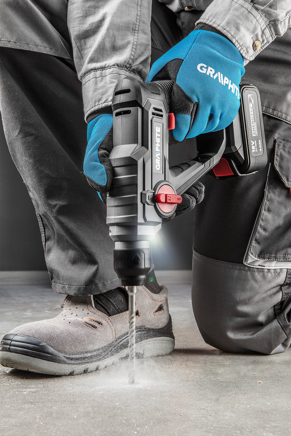 MLOTOWIERTARKA AKUMULATOROWA SDS+ ENERGY Marka Graphite