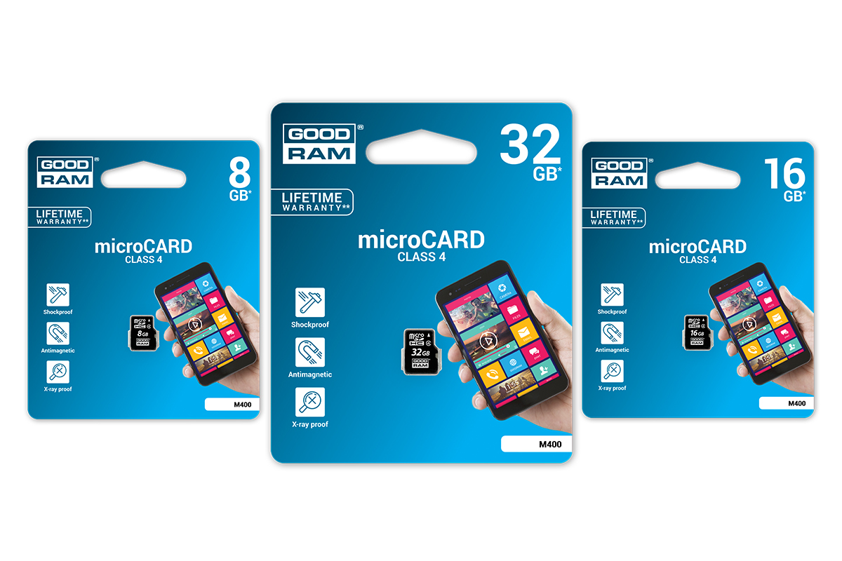 GOODRAM карта памяти 8 ГБ MICRO SDHC + адаптер SD карты типа microSD