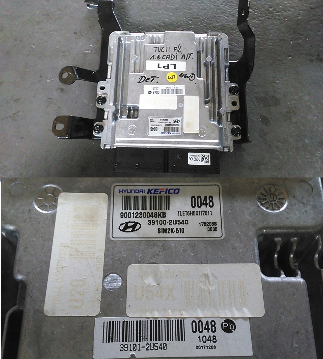 HYUNDAI TUCSON II LIFT KOMPUTER SILNIK 39100-2U540