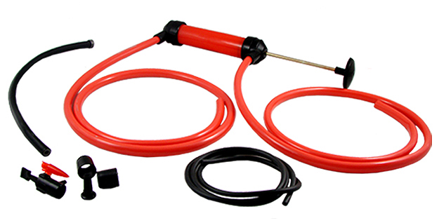 POMPKA RĘCZNA 4W1 DO SPUSZCZANIA PALIWA OLEJU WODY POMPOWANIA ROWERU PIŁEK EAN (GTIN) 5907580135328