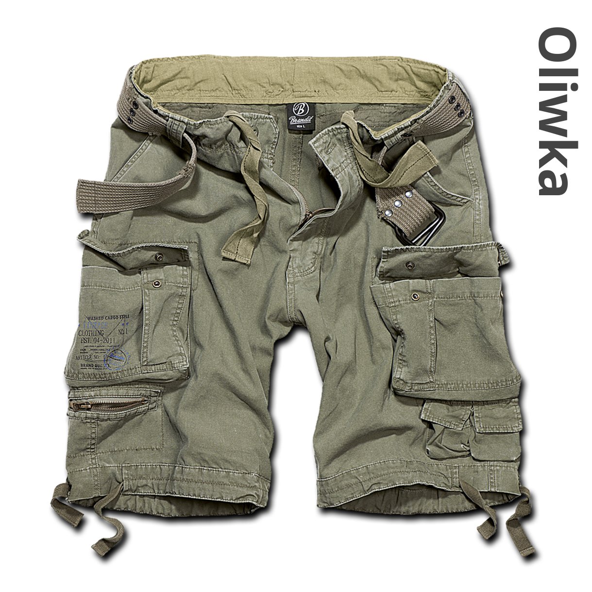 Brandit Krótkie Spodnie Spodenki SAVAGE Vintage L Długość za kolano