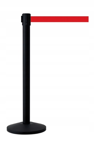 SŁUPEK ODGRADZAJĄCY SŁUPKI Z TAŚMĄ 2,5 M CZERWONĄ Kod producenta SP-TM/RED