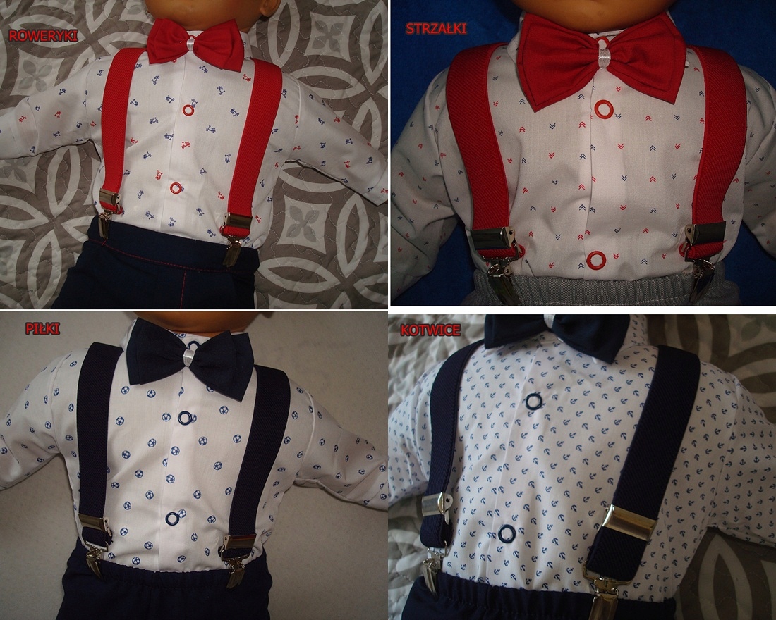 KOSZULOBODY DLA ELEGANTA KOSZULA BODY r.68 KOLORY Kolor wielokolorowy