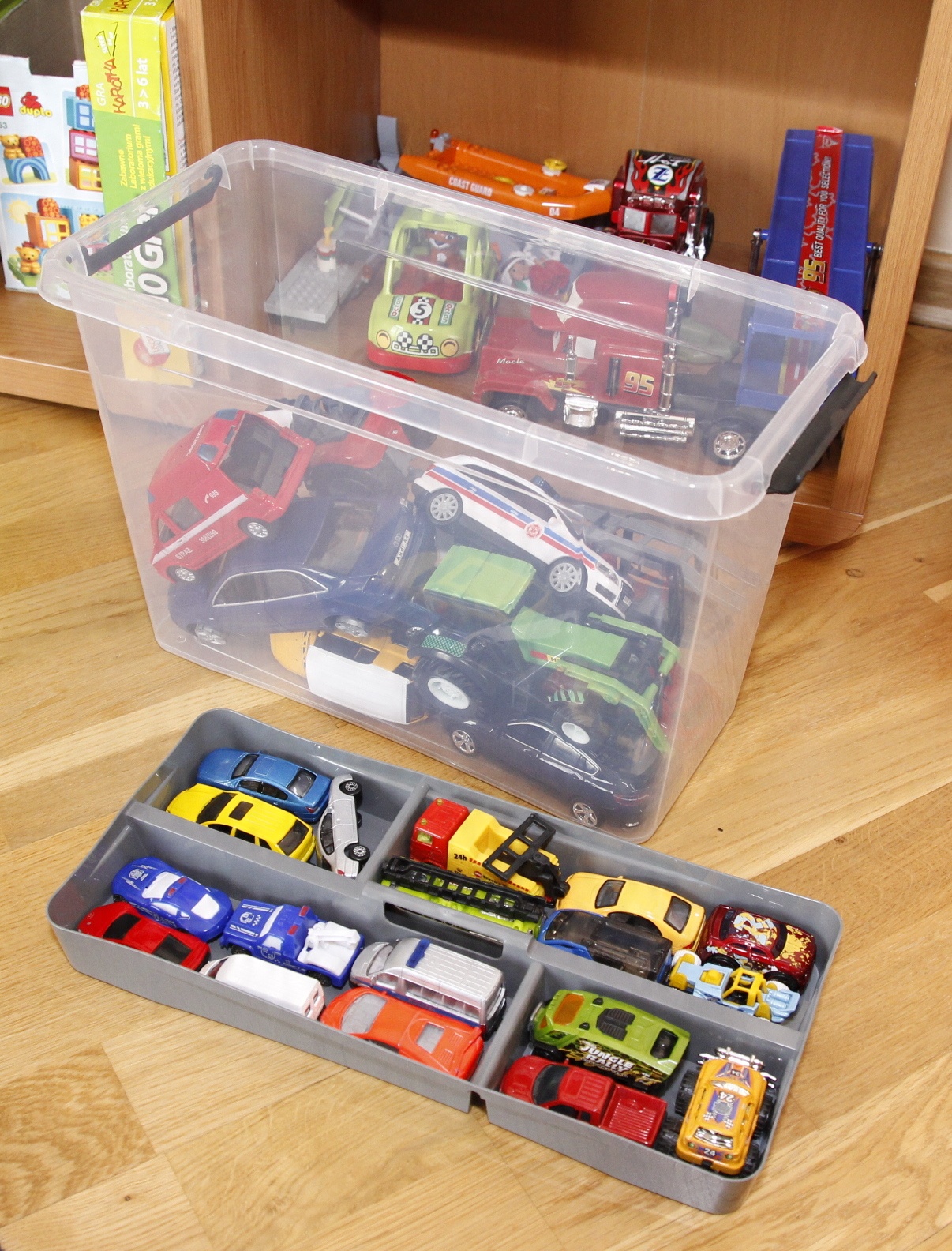 POJEMNIK PUDEŁKO NA KLOCKI LEGO 8l + ORGANIZER WKŁAD NA DROBIAZGI Głębokość mebla 40 cm