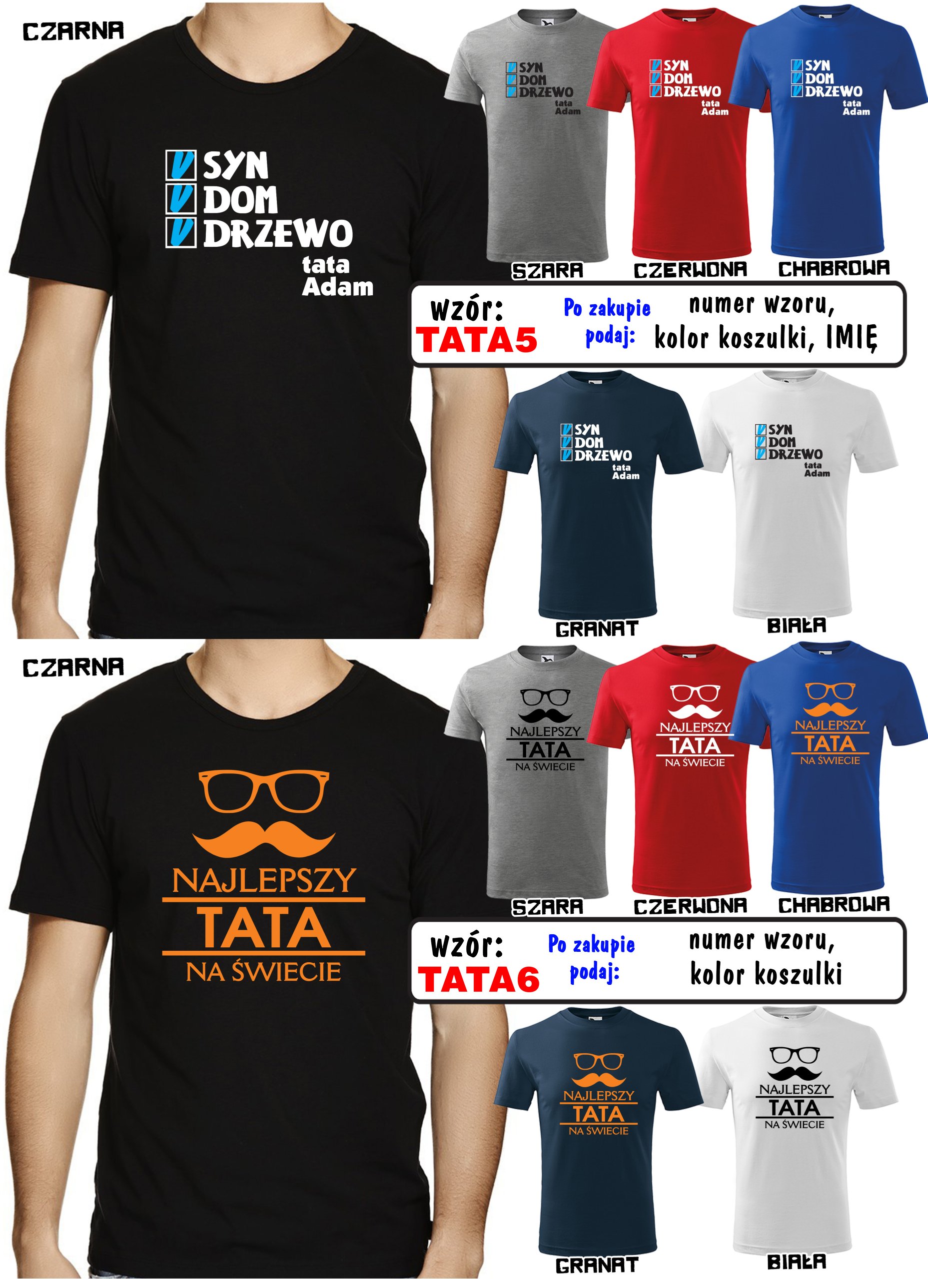 KOSZULKA dzień ojca DLA TATY SUPER PREZENT XXL Marka inna