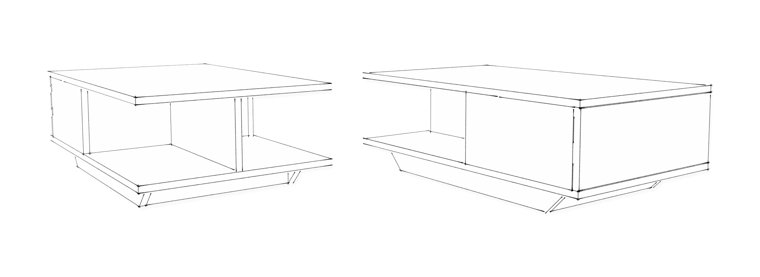 ŁAWA ASPEN STOLIK KAWOWY BIAŁY/CZARNY MAT __JAKOŚĆ Głębokość mebla 60 cm
