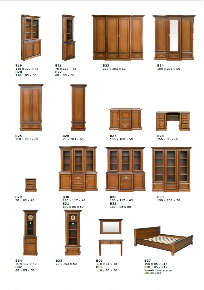 WITRYNA NAROŻNA BAWARIA, EL. Z DREWNA, DĄB BW Marka PLmeble