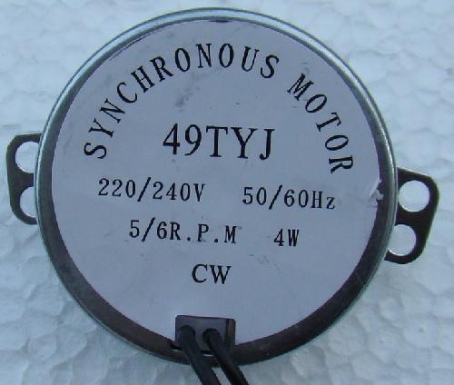 SILNIK 230V 5rpm WOLNOOBROTOWY 4W SILNICZEK Model Silnik