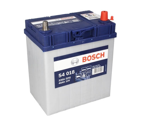 АККУМУЛЯТОР 12V 40AH 330A S4018 BOSCH S4 фото 1