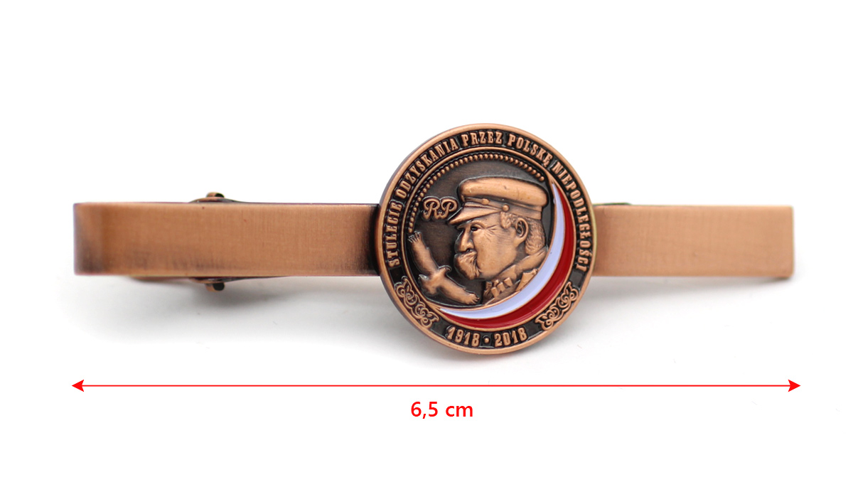 100 LAT NIEPODLEGŁOŚCI spinki mankiet i krawat Szerokość 65 mm