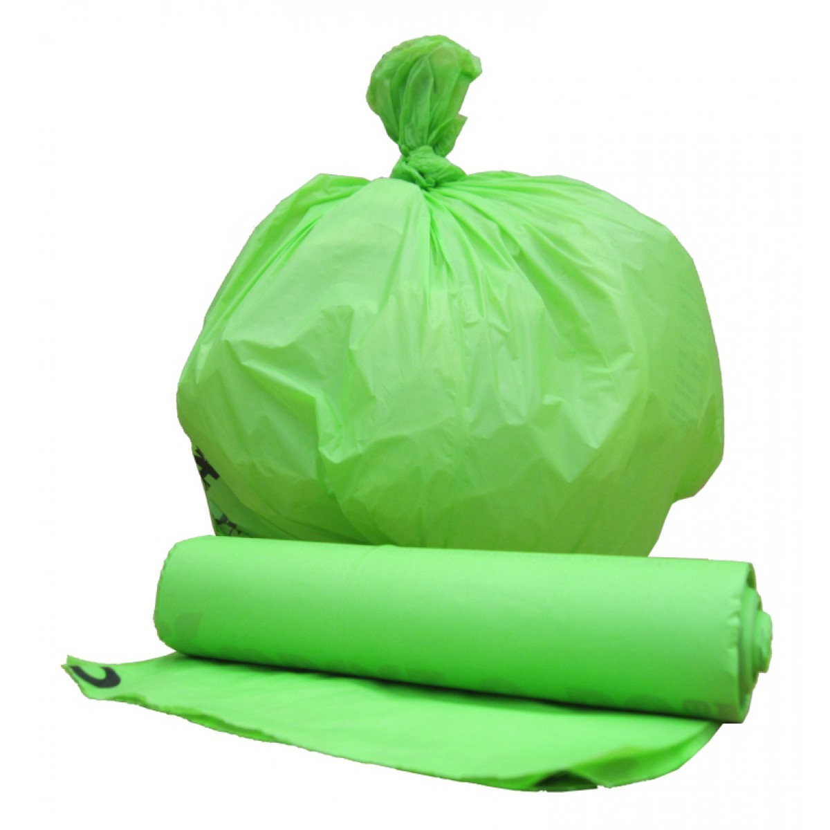 

Mocne worki na śmieci 120l zielone Ldpe 25 szt.