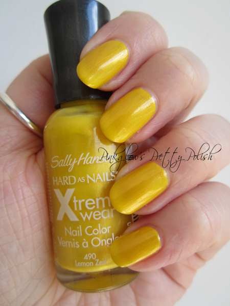 SALLY HANSEN XTREME LEMON ZEST 490 WZMACNIAJĄCY Wykończenie błyszczące
