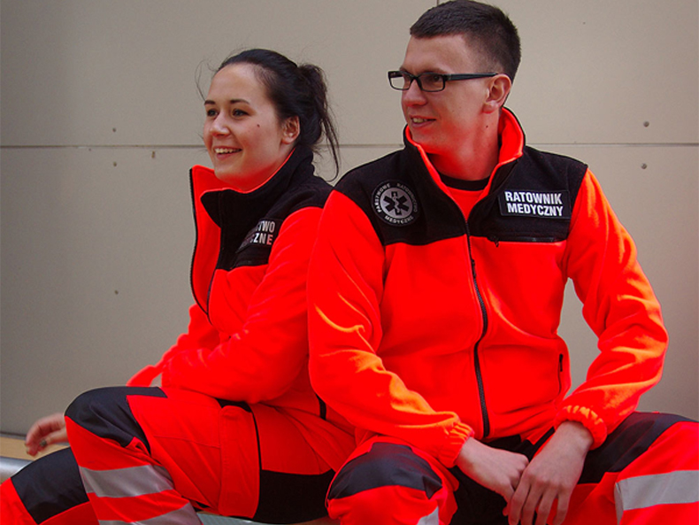 Polar FLUO RATOWNIK WOPR PIELĘGNIARZ SANITARIUSZ Dekolt okrągły