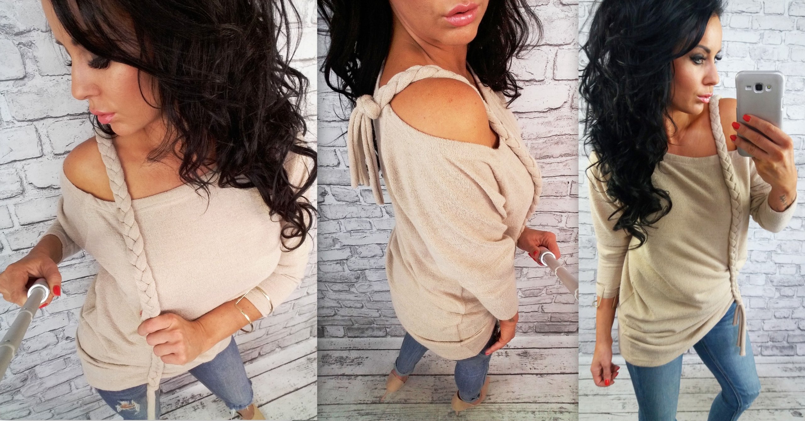 LipMar Sexowny sweterek WARKOCZ KOLORY L 40 Rozmiar 40