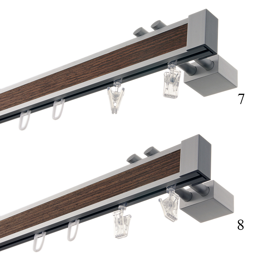 KARNISZE APARTAMENTOWE ALUMINIOWE NA WYMIAR I Długość drążka 10 cm