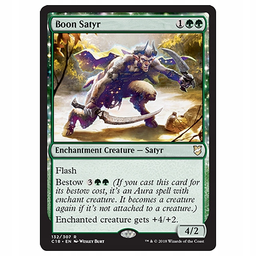 Mtg Boon Satyr (Rare)