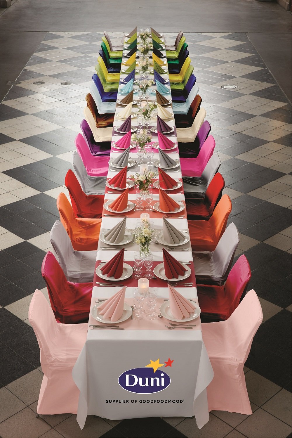 SERWETKI FLIZELINOWE DUNI 40x40 BIAŁE 60 SZT Liczba sztuk 60 szt.