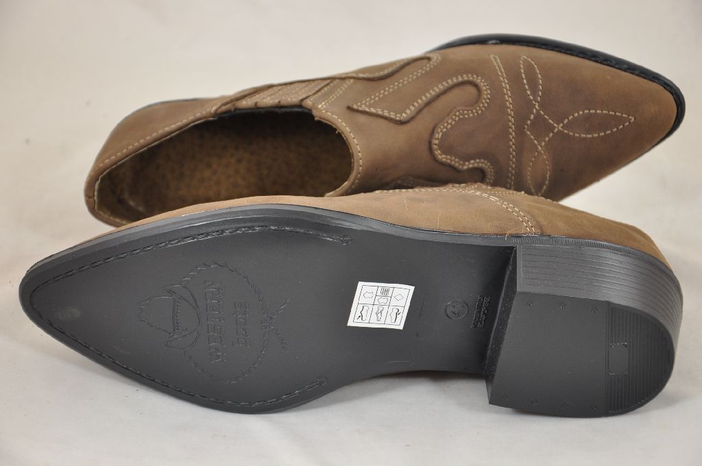 KOWBOJKI MĘSKIE na motor CHOPPER SKÓRA bk KN r 40 Rozmiar 40