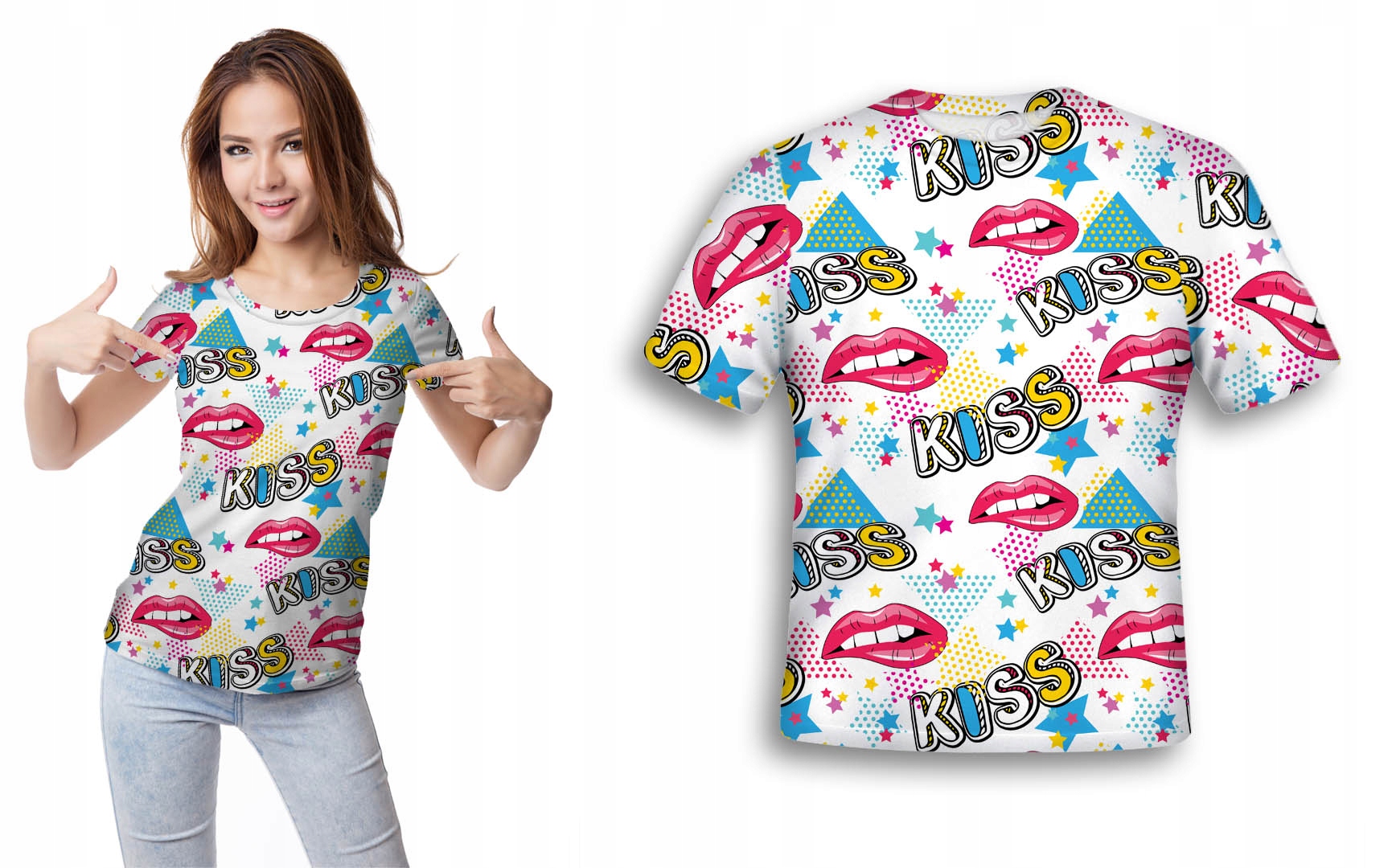 

Koszulka 3D T-shirt Kiss Usta XL Gadzeciarska Pl