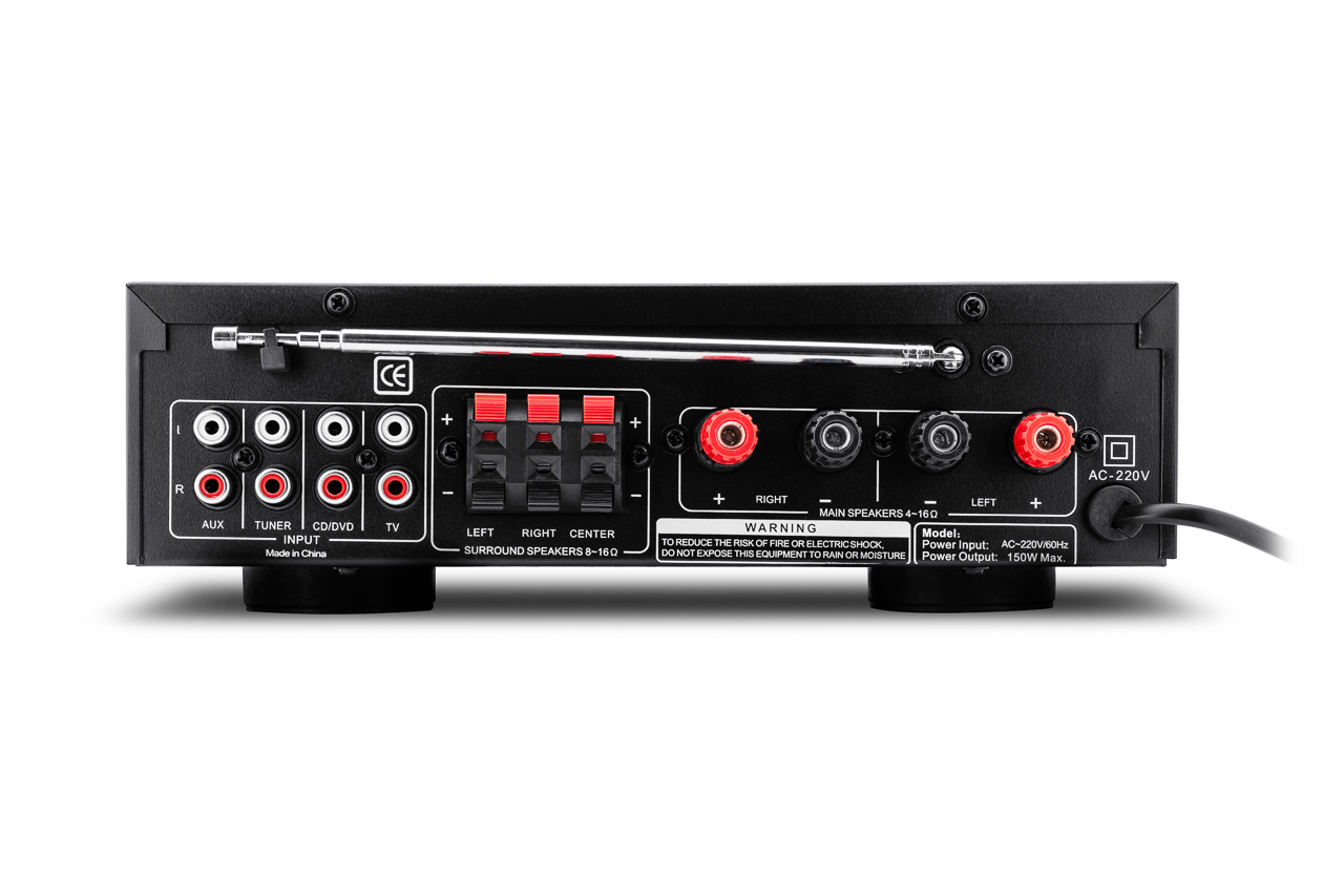 WZMACNIACZ STEREO 5 KANAŁÓW USB SD BLUETOOTH RADIO Marka Voice Kraft