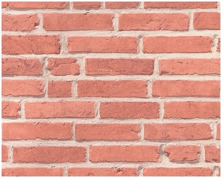

Tapeta Czerwona Cegła Efekt Jak 3D Mur Zmywalna