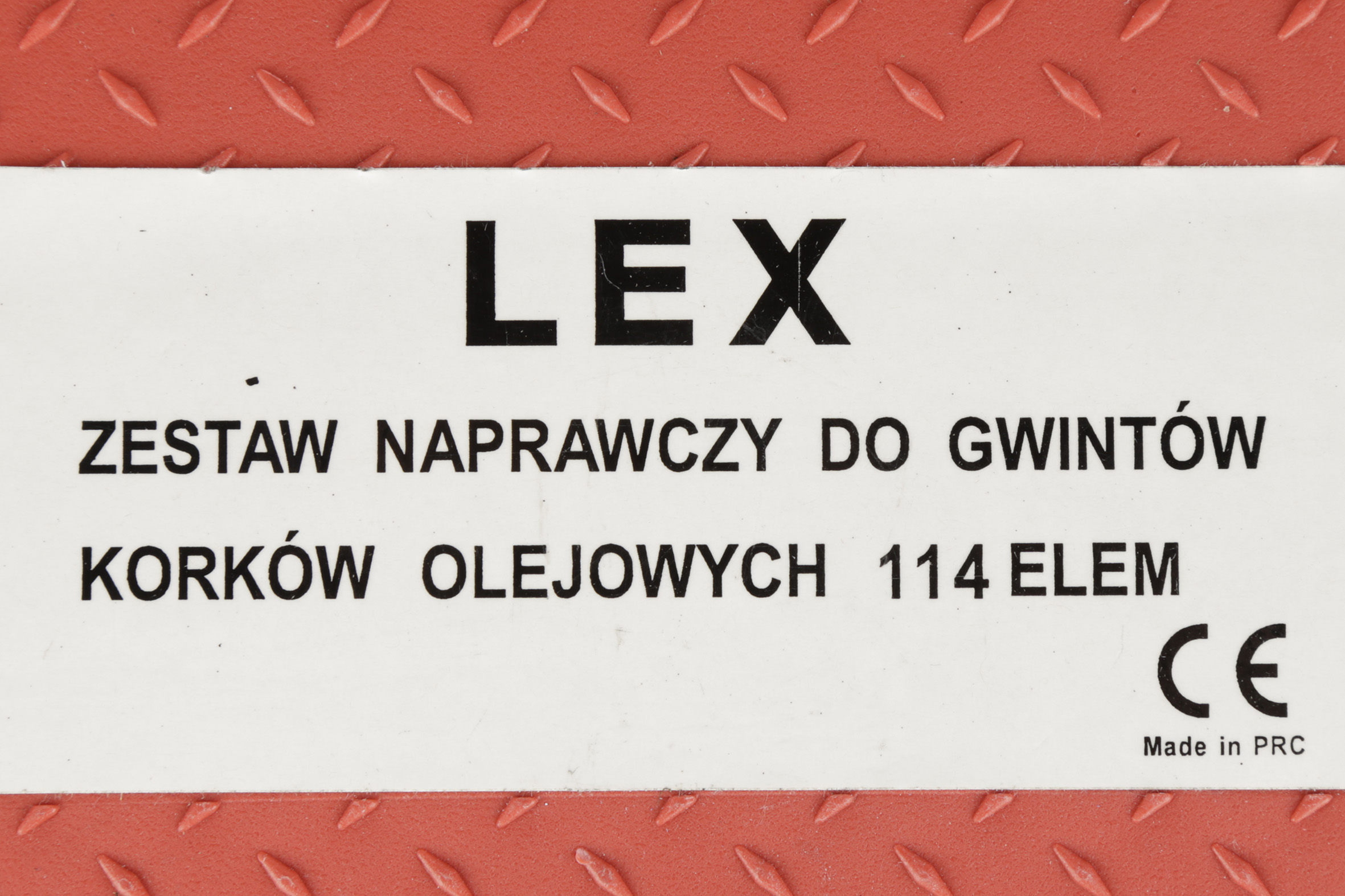 ZESTAW NAPRAWCZY DO NAPRAWY KORKOW OLEJU 114PCS Producent code 1120