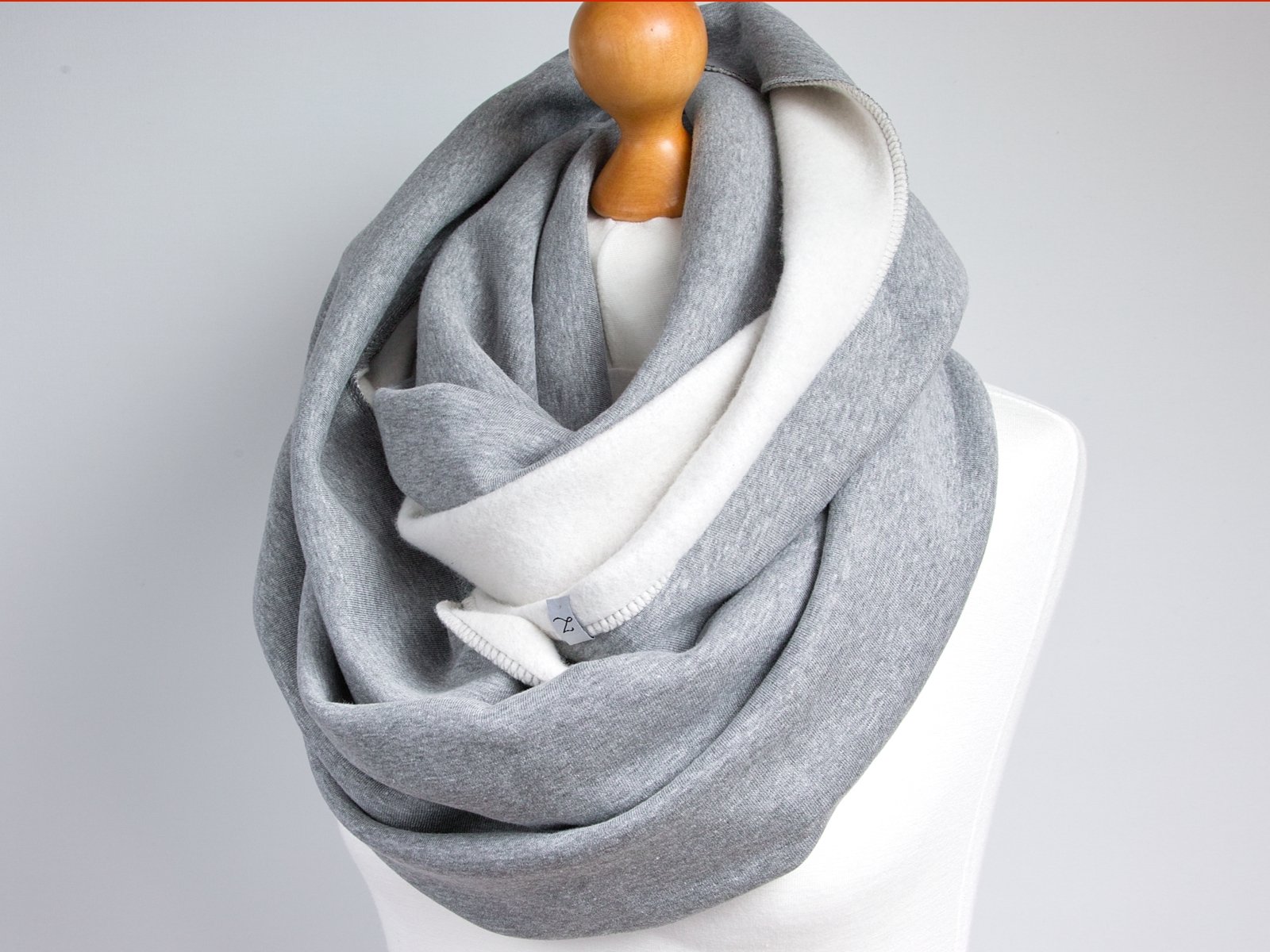 gruby ZIMOWY komin DRESOWY z zapinką - ZOLLA Materiał dominujący bawełna