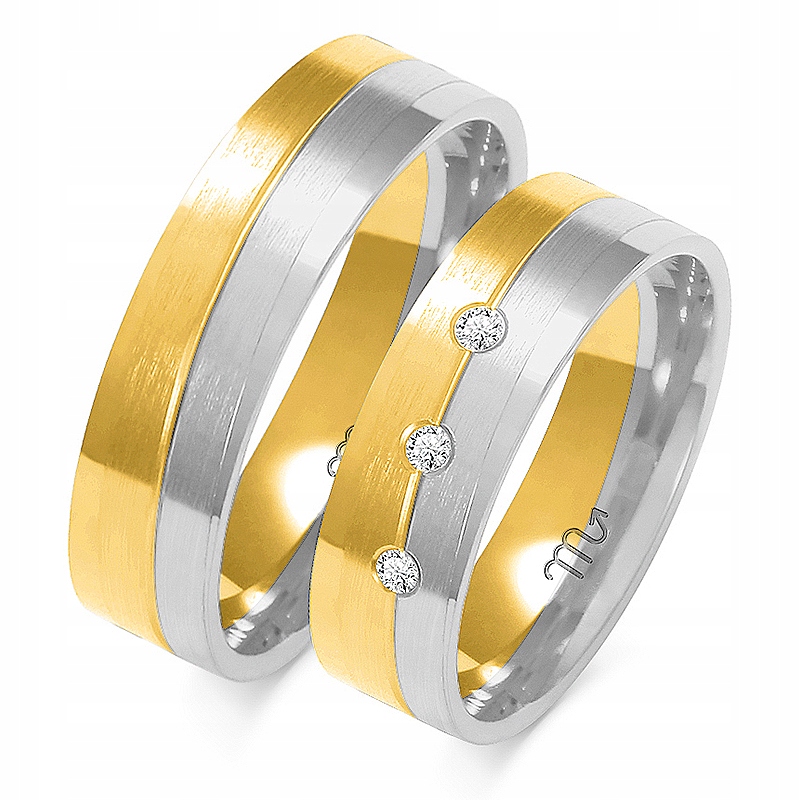 Zlaté Prsteny 14K 6 mm Zirkon id A-228