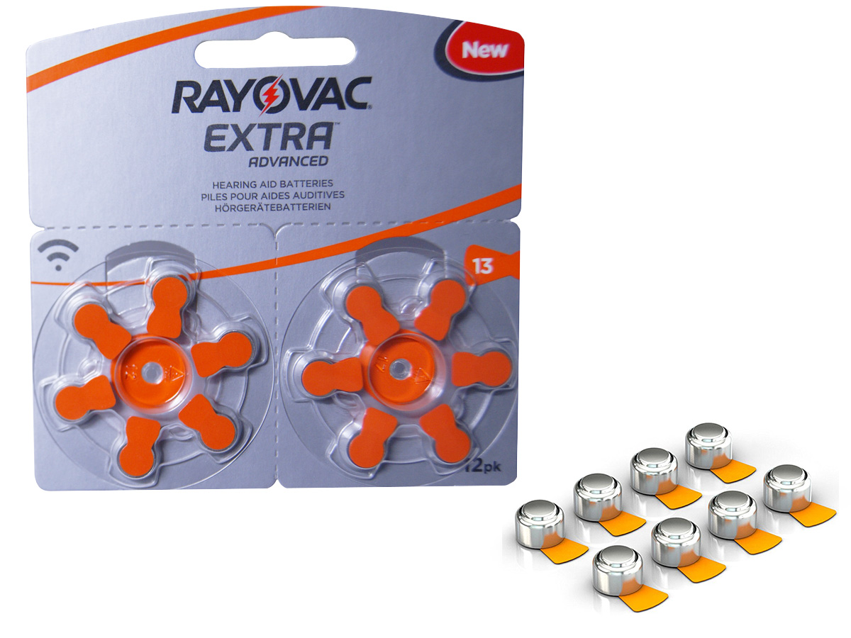 

12x Baterie Słuchowe Rayovac 13 Mf PR48 ZincAir