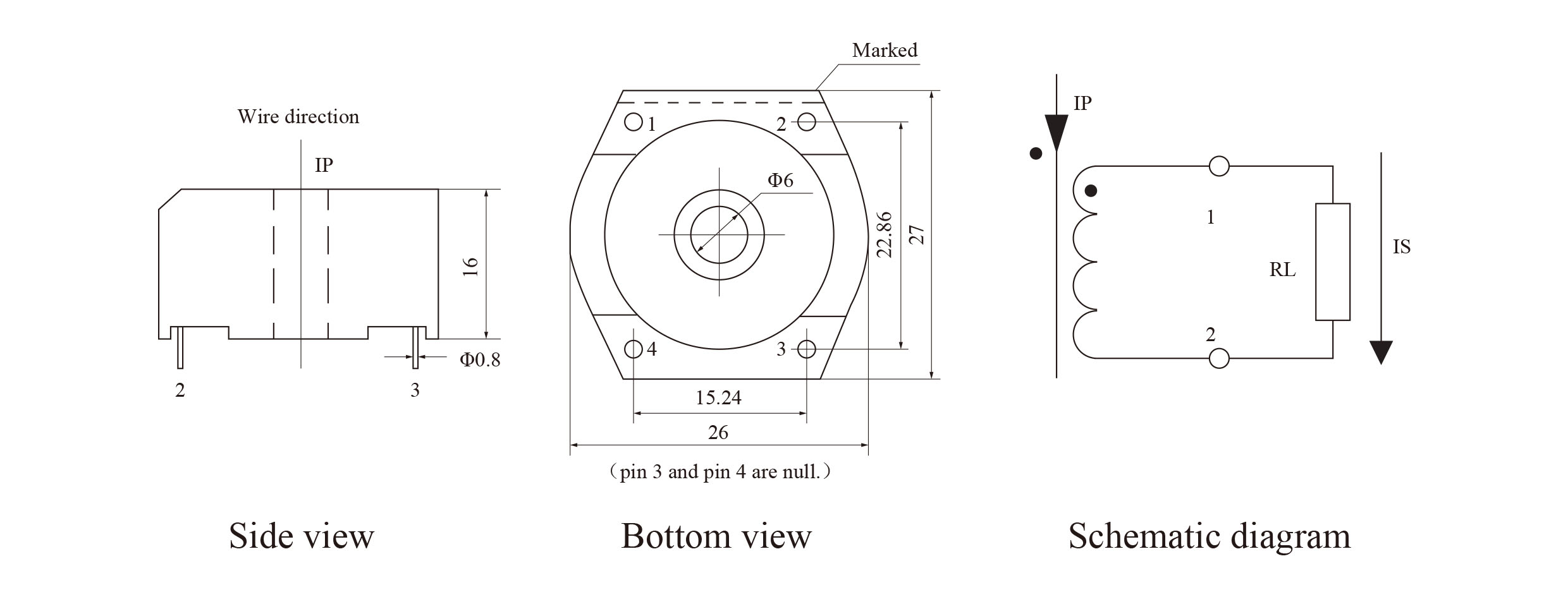 TA14W-100 5A/5mA PrzekŁadnik Prądowy EAN (GTIN) 7730356046706