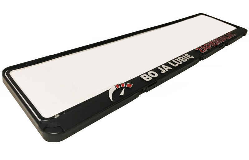 Ramka tablicy rejestracyjnej 3D Lubie Zapierdalać