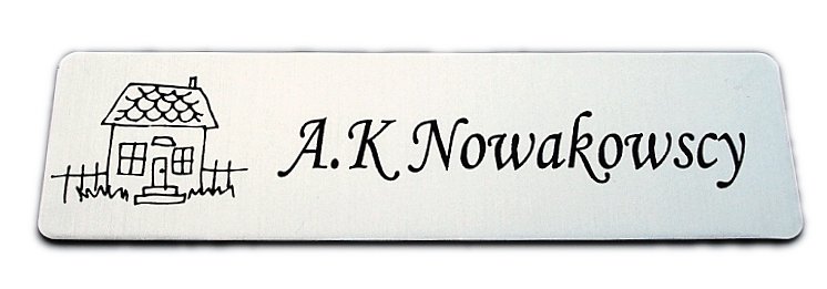 

Tabliczka na drzwi 14x4 do naklejenia Grawer