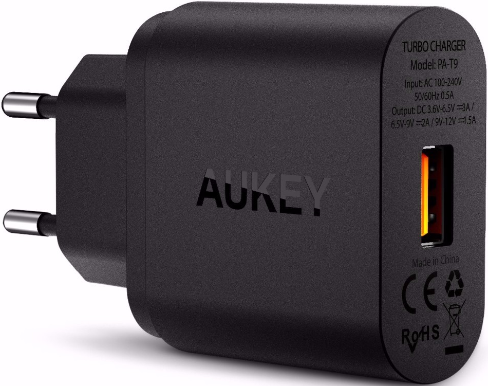 

_Ładowarka Aukey PA-T9 1xUSB Quick Charge 3.0 3A_