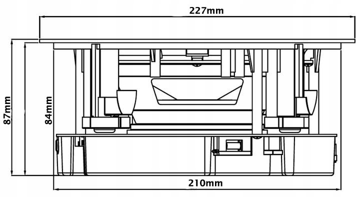 P2 RADIO PODTYNKOWE Z BLUETOOTH/SD/USB-MP3 BIAŁE Radio FM