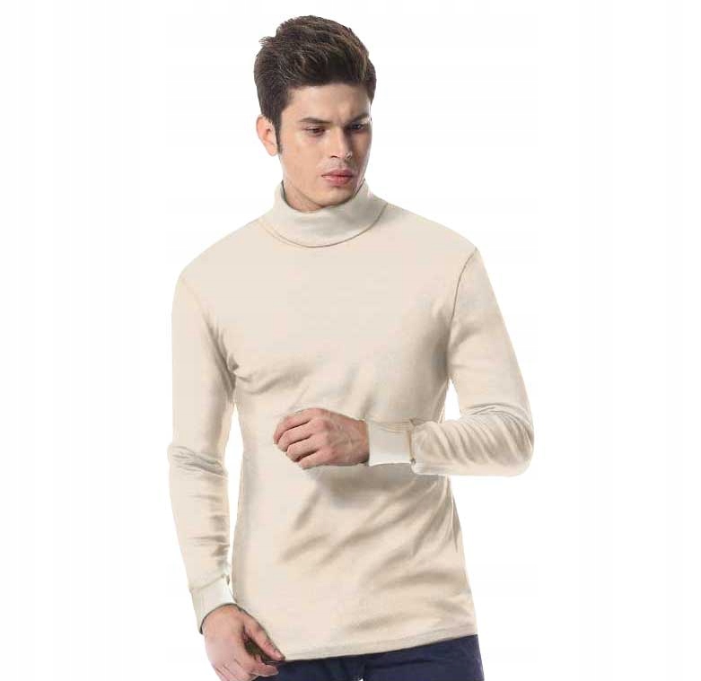 

Elegancki golf sweter męski Arek swetry XXL beżowy