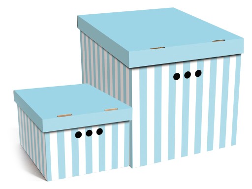 pudełko kolorowe karton pojemnik K PASY RÓŻ A4 Marka inna