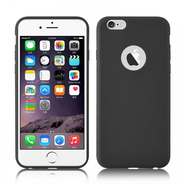

Etui Czarny Mat iPhone 6 / 6S + Szkło 9H