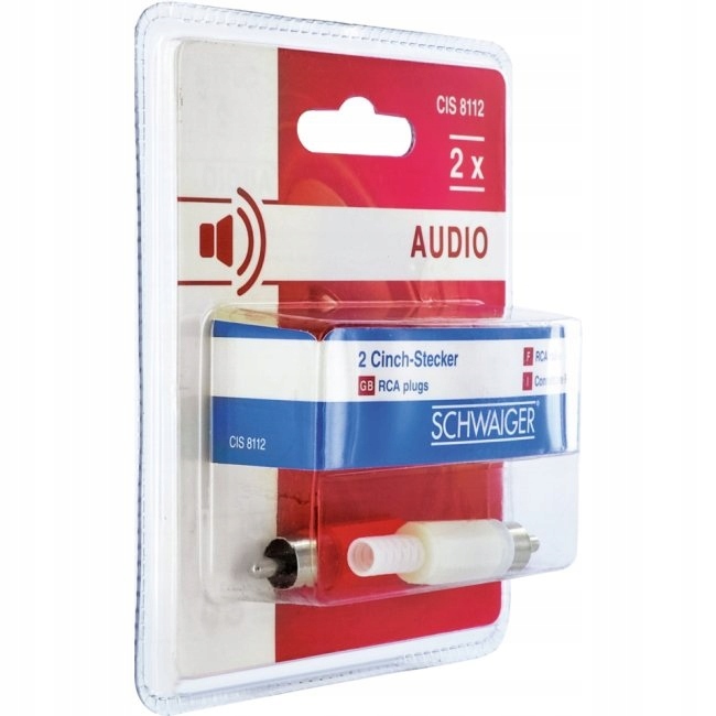 

Wtyk 2x Złącze Audio Rca Cinch Czerwony/biały Kpl