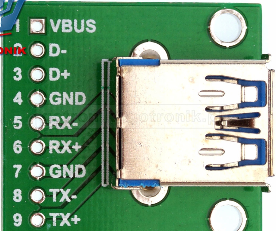 Gniazdo USB 3.0 do płytki prototypowej_____PCB-103 Producent BTE