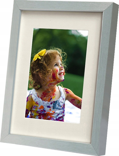 

Ramka Drewniana Srebrna 21X30 Passe-partout 15X21