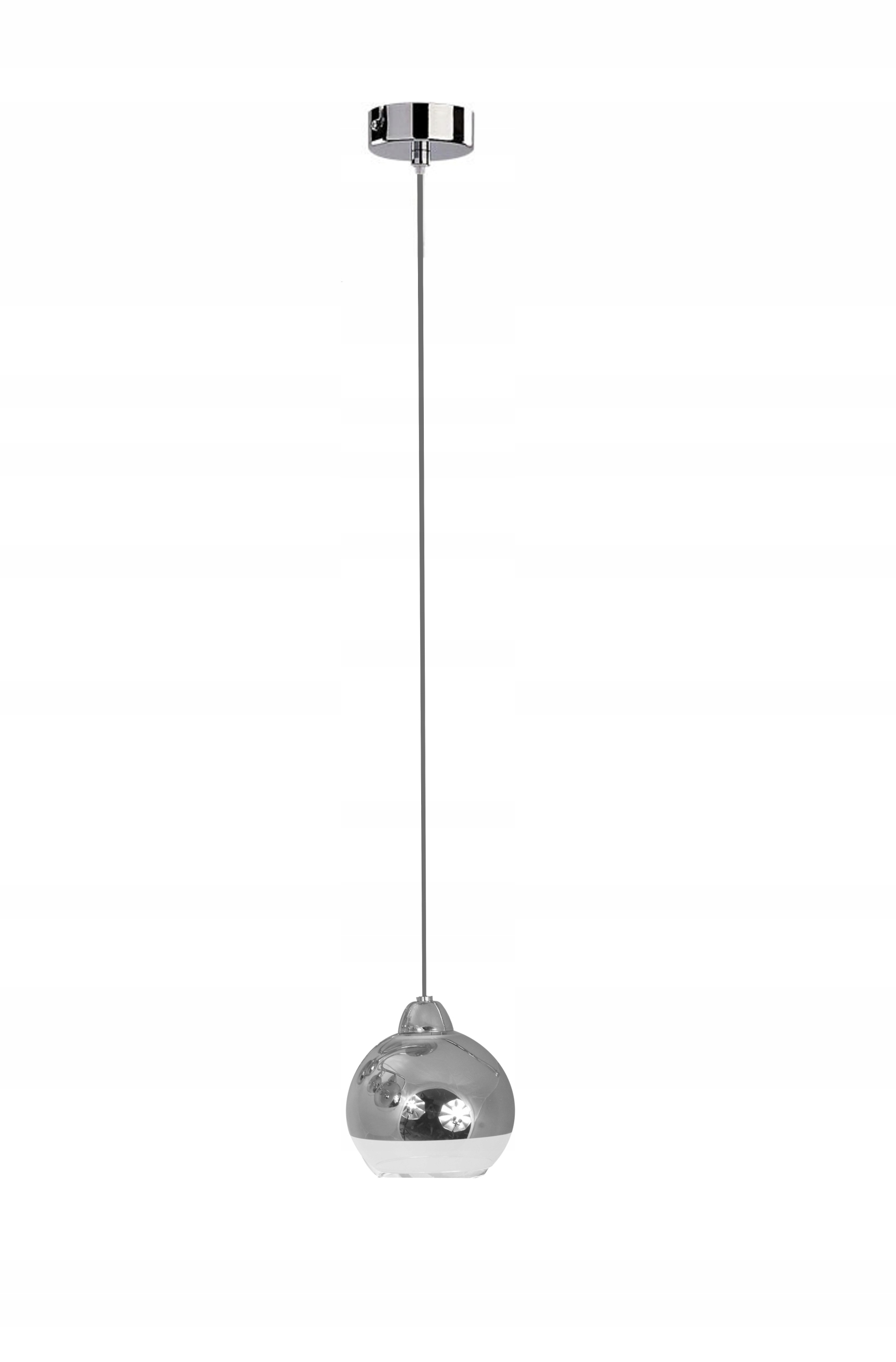 

Nowoczesna Lampa Wisząca,kula ,żyrandol Kula Chrom