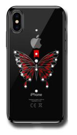 

Xo Etui Kryształki iPhone X / Xs Butterfly Black
