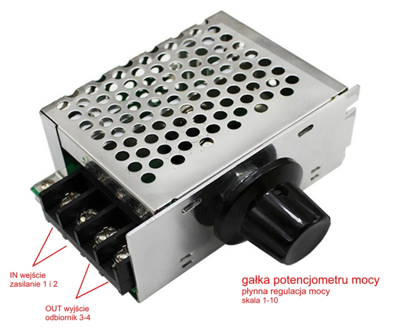 REGULATOR OBROTÓW MOCY NAPIĘCIA SILNIKA 4000W 230V Producent MFC
