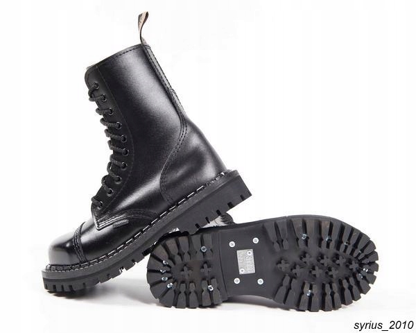 KULTOWE WYSOKIE GLANY STEELNOSE 067 CZARNY 47 Marka inna