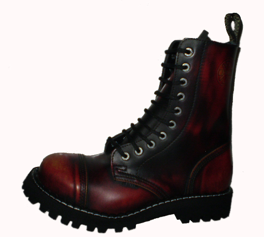 Glany STEEL WYSOKIE Skórzane Buty Yellow Red Black SKÓRA Kolory Rozmiar 44 Wysokość do kolana