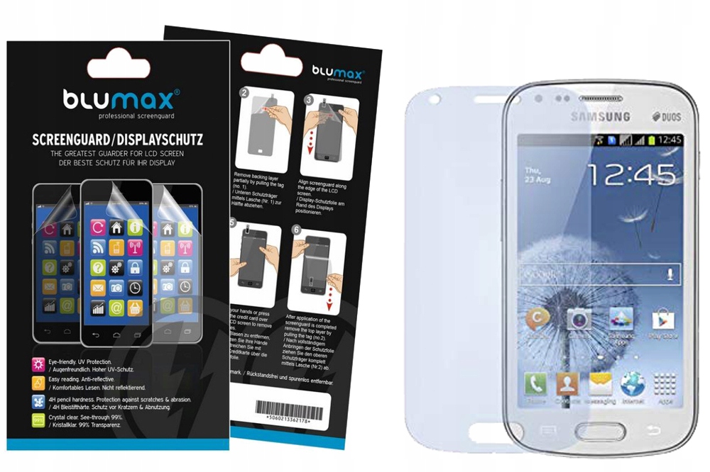 

2 x Folia Samsung Galaxy S Duos S7562 Clear Blumax
