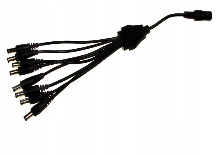 

Rozdzielacz rozgałęziacz DC 2,5/5,5mm 1gn-8wt(2143