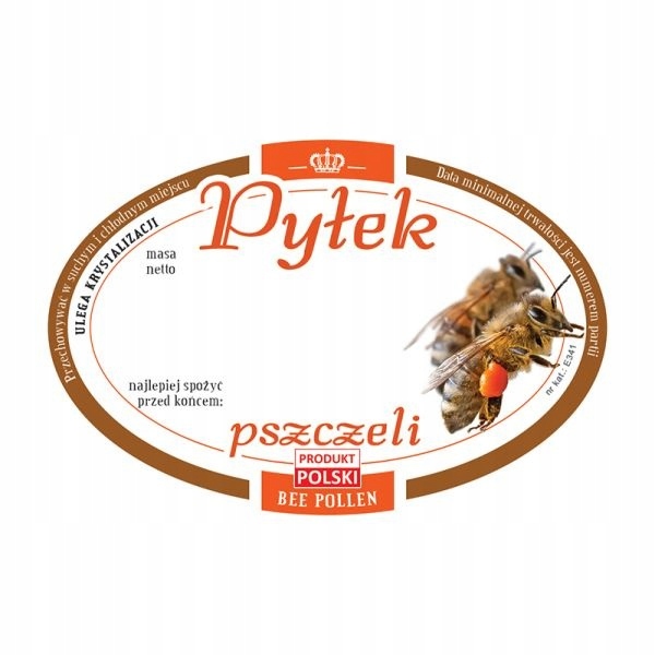 

Etykiety Pyłek pszczeli 100 szt ładne pyłek owalne