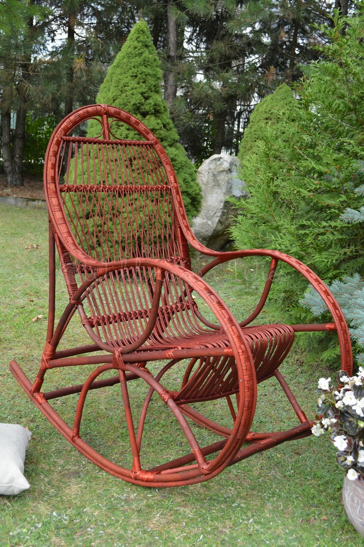 FOTEL BUJANY WIKLINOWY LORD WIŚNIA + PODUSZKA Rodzaj krzesła