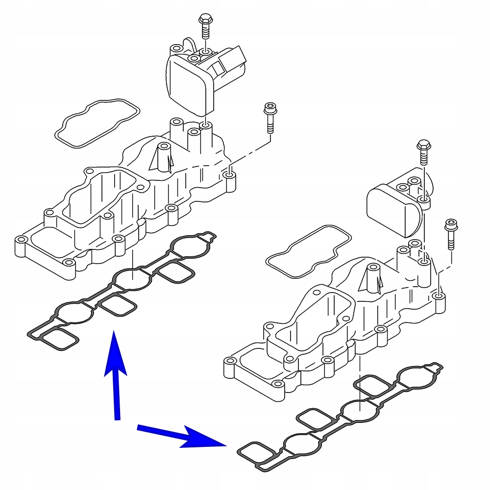 P2015 Zaslepki kolektor ssacy Audi VW 2 7 3 0 TDI Engine Type Diesel